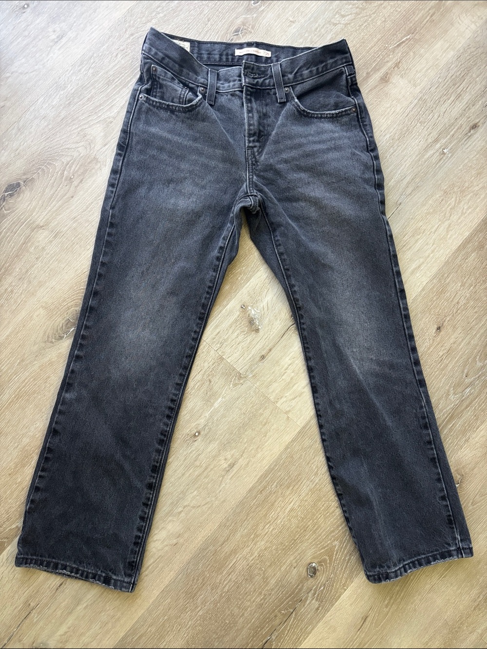 Levi's Women's middy ankle bootcut Washed Black Jeans